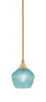 Toltec Lighting - 23-NAB-4622 - One Light Mini Pendant - Stem - New Age Brass