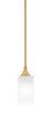 Toltec Lighting - 23-NAB-541 - One Light Mini Pendant - Stem - New Age Brass