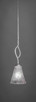 Toltec Lighting - 240-AS-721 - One Light Mini Pendant - Revo - Aged Silver