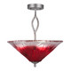 Toltec Lighting - 242-AS-716 - Three Light Semi-Flush Mount - Revo - Aged Silver