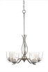 Toltec Lighting - 245-AS-461 - Five Light Chandelier - Revo - Aged Silver