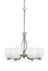 Toltec Lighting - 246-AS-615 - Six Light Chandelier - Revo - Aged Silver