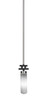 Toltec Lighting - 2501-MBBN-601 - One Light Mini Pendant - Salinda - Matte Black & Brushed Nickel