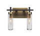 Toltec Lighting - 2512-ESBR-600 - Two Light Bath Bar - Salinda - Espresso & Brass