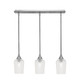 Toltec Lighting - 25-BN-4250 - Three Light Linear Pendalier - Stem - Brushed Nickel