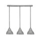 Toltec Lighting - 25-BN-427 - Three Light Multi Light Mini Pendant - Any - Brushed Nickel