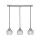 Toltec Lighting - 25-BN-5110 - Three Light Linear Pendalier - Stem - Brushed Nickel
