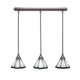 Toltec Lighting - 25-BN-9125 - Three Light Linear Pendalier - Any - Brushed Nickel