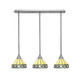 Toltec Lighting - 25-BN-9405 - Three Light Linear Pendalier - Stem - Brushed Nickel