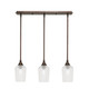 Toltec Lighting - 25-BRZ-4250 - Three Light Linear Pendalier - Stem - Bronze