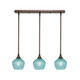 Toltec Lighting - 25-BRZ-4625 - Three Light Linear Pendalier - Stem - Bronze