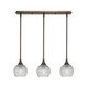 Toltec Lighting - 25-BRZ-5110 - Three Light Linear Pendalier - Stem - Bronze