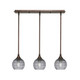 Toltec Lighting - 25-BRZ-5112 - Three Light Linear Pendalier - Stem - Bronze