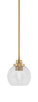 Toltec Lighting - 2601-NAB-4100 - One Light Mini Pendant - Odyssey - New Age Brass