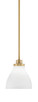 Toltec Lighting - 2601-NAB-4761 - One Light Mini Pendant - Odyssey - New Age Brass