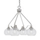 Toltec Lighting - 2604-BN-202 - Four Light Chandelier - Odyssey - Brushed Nickel