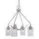 Toltec Lighting - 2604-BN-3002 - Four Light Chandelier - Odyssey - Brushed Nickel