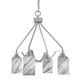 Toltec Lighting - 2604-BN-3009 - Four Light Chandelier - Odyssey - Brushed Nickel