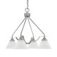 Toltec Lighting - 2604-BN-312 - Four Light Chandelier - Odyssey - Brushed Nickel