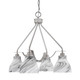 Toltec Lighting - 2604-BN-4769 - Four Light Chandelier - Odyssey - Brushed Nickel