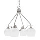 Toltec Lighting - 2604-BN-4811 - Four Light Chandelier - Odyssey - Brushed Nickel