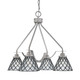 Toltec Lighting - 2604-BN-9185 - Four Light Chandelier - Odyssey - Brushed Nickel