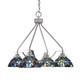 Toltec Lighting - 2604-BN-9955 - Four Light Chandelier - Odyssey - Brushed Nickel