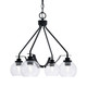 Toltec Lighting - 2604-MB-4100 - Four Light Chandelier - Odyssey - Matte Black