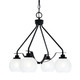 Toltec Lighting - 2604-MB-4101 - Four Light Chandelier - Odyssey - Matte Black