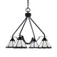 Toltec Lighting - 2604-MB-9125 - Four Light Chandelier - Odyssey - Matte Black