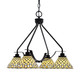 Toltec Lighting - 2604-MB-9415 - Four Light Chandelier - Odyssey - Matte Black