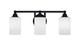 Toltec Lighting - 3423-MB-310 - Three Light Bath Bar - Paramount - Matte Black