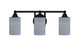 Toltec Lighting - 3423-MB-4062 - Three Light Bath Bar - Paramount - Matte Black