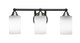 Toltec Lighting - 3423-MBBN-310 - Three Light Bath Bar - Paramount - Matte Black & Brushed Nickel