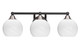 Toltec Lighting - 3423-MBBN-4101 - Three Light Bath Bar - Paramount - Matte Black & Brushed Nickel