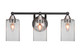 Toltec Lighting - 3423-MBBN-530 - Three Light Bath Bar - Paramount - Matte Black & Brushed Nickel
