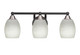 Toltec Lighting - 3423-MBBN-615 - Three Light Bath Bar - Paramount - Matte Black & Brushed Nickel