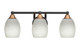 Toltec Lighting - 3423-MBBR-615 - Three Light Bath Bar - Paramount - Matte Black & Brass