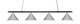 Toltec Lighting - 374-CHMB-420-CH - Four Light Bar - Oxford - Chrome & Matte Black