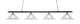 Toltec Lighting - 374-CHMB-53615 - Four Light Bar - Oxford - Chrome & Matte Black
