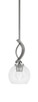 Toltec Lighting - 3901-GP-4100 - One Light Mini Pendant - Cavella - Graphite