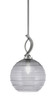 Toltec Lighting - 3901-GP-5122 - One Light Mini Pendant - Cavella - Graphite