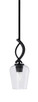 Toltec Lighting - 3901-MB-210 - One Light Mini Pendant - Cavella - Matte Black