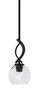 Toltec Lighting - 3901-MB-4100 - One Light Mini Pendant - Cavella - Matte Black