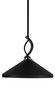 Toltec Lighting - 3901-MB-424 - One Light Mini Pendant - Cavella - Matte Black