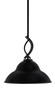 Toltec Lighting - 3901-MB-428-MB - One Light Mini Pendant - Cavella - Matte Black