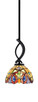 Toltec Lighting - 3901-MB-9445 - One Light Mini Pendant - Cavella - Matte Black