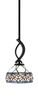 Toltec Lighting - 3901-MB-9485 - One Light Mini Pendant - Cavella - Matte Black