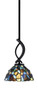 Toltec Lighting - 3901-MB-9955 - One Light Mini Pendant - Cavella - Matte Black