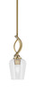 Toltec Lighting - 3901-NAB-210 - One Light Mini Pendant - Cavella - New Age Brass